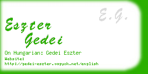 eszter gedei business card